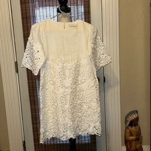 Stella McCartney Kids Cloud Harper Floral Lace Dress White Size 12 Years EUC